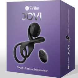 Snail Vibe - Jovi Bague Pour Couples Télécommande Noire